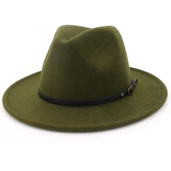 Olive green fedora Outlet
